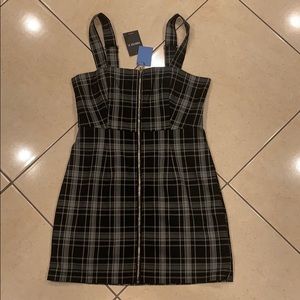 Plaid mini dress